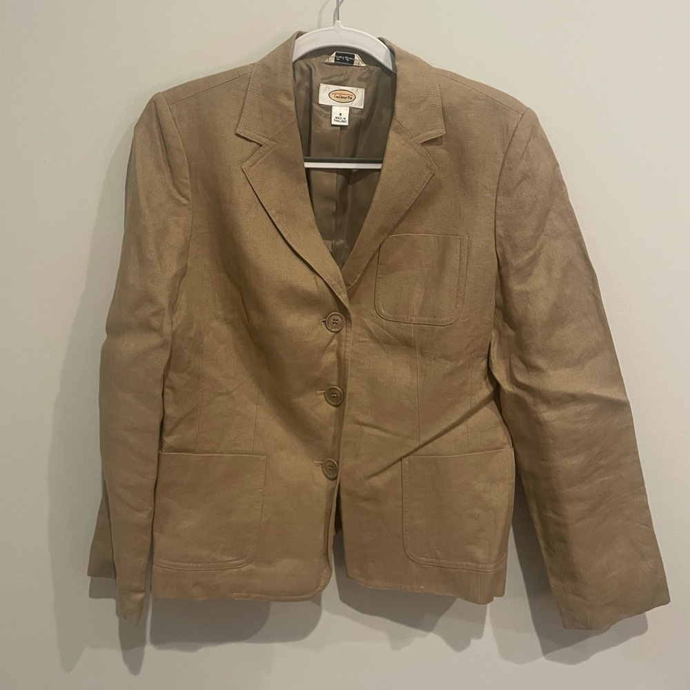 Talbots Classic Tan Blazer
